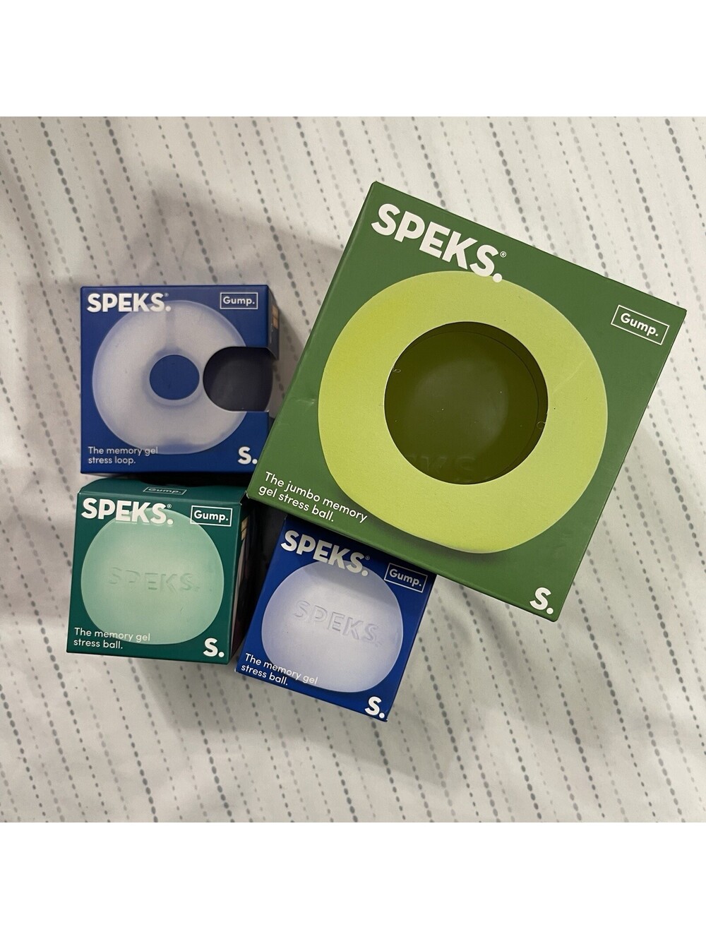 Speks Sensory Squishy Bundle JUMBO GUMP, LOOP, & 2 GUMP BALLS Viral NWT TikTok